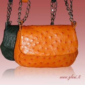 Small ostrich leather purses