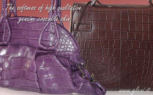 Which are the main differences among genuine crocodile, alligator and  caiman leathers?
